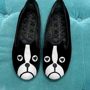 Marc by Marc Jacobs Shorty Velvet Flats